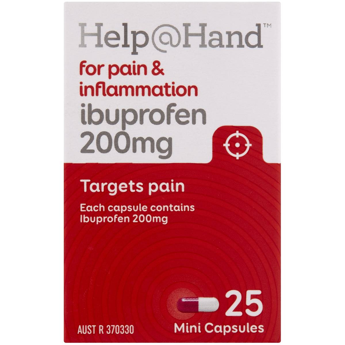 Helphand Ibuprofen Mini Capsules 25 Pack Woolworths
