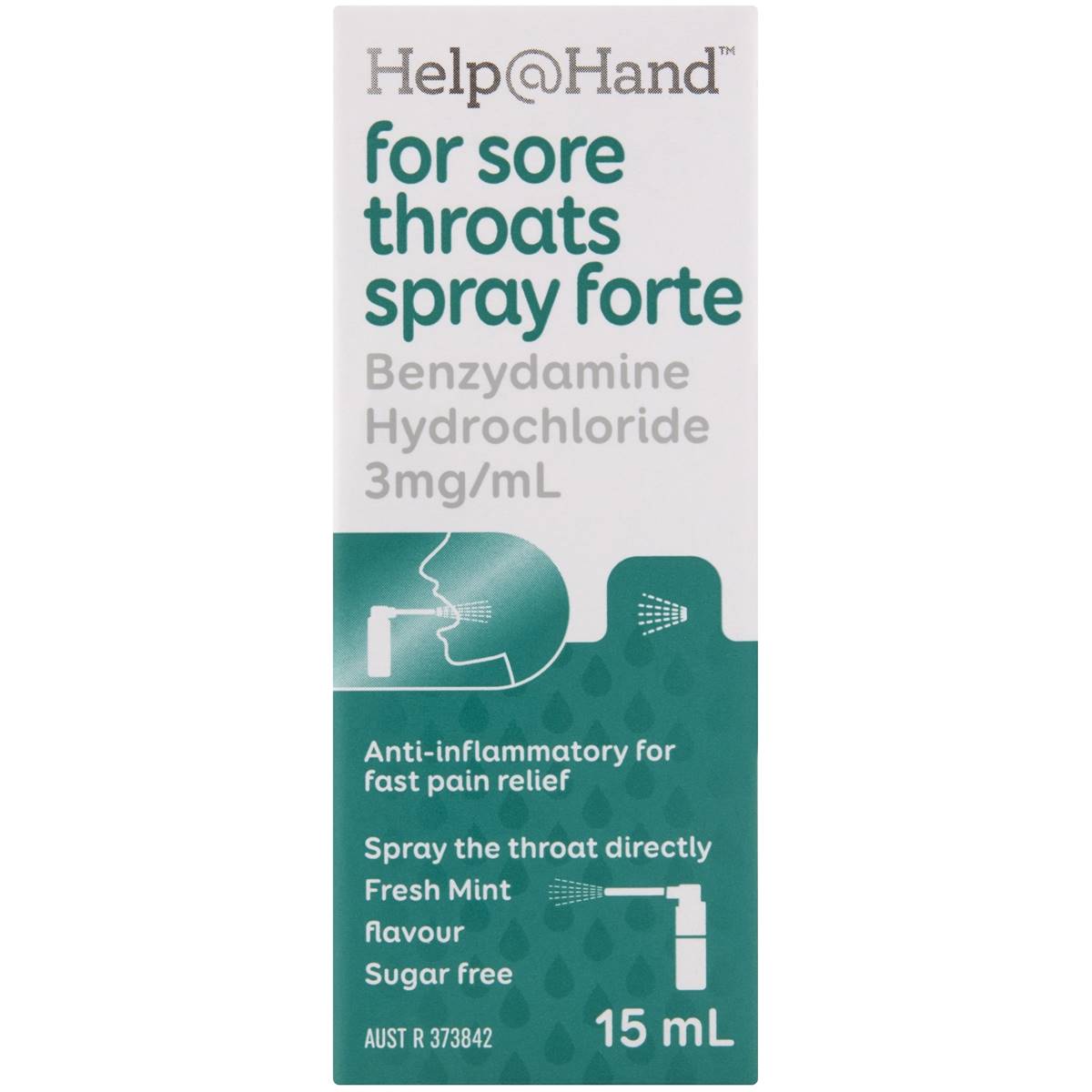 Help@hand Sore Throat Spray Forte 15ml | Woolworths