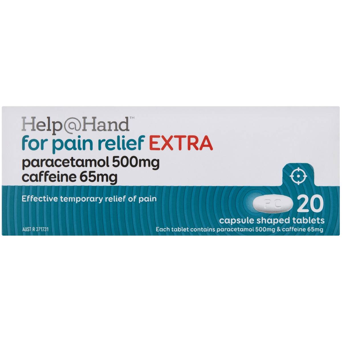 Helphand Paracetamol Extra Caplets 20 Pack Woolworths
