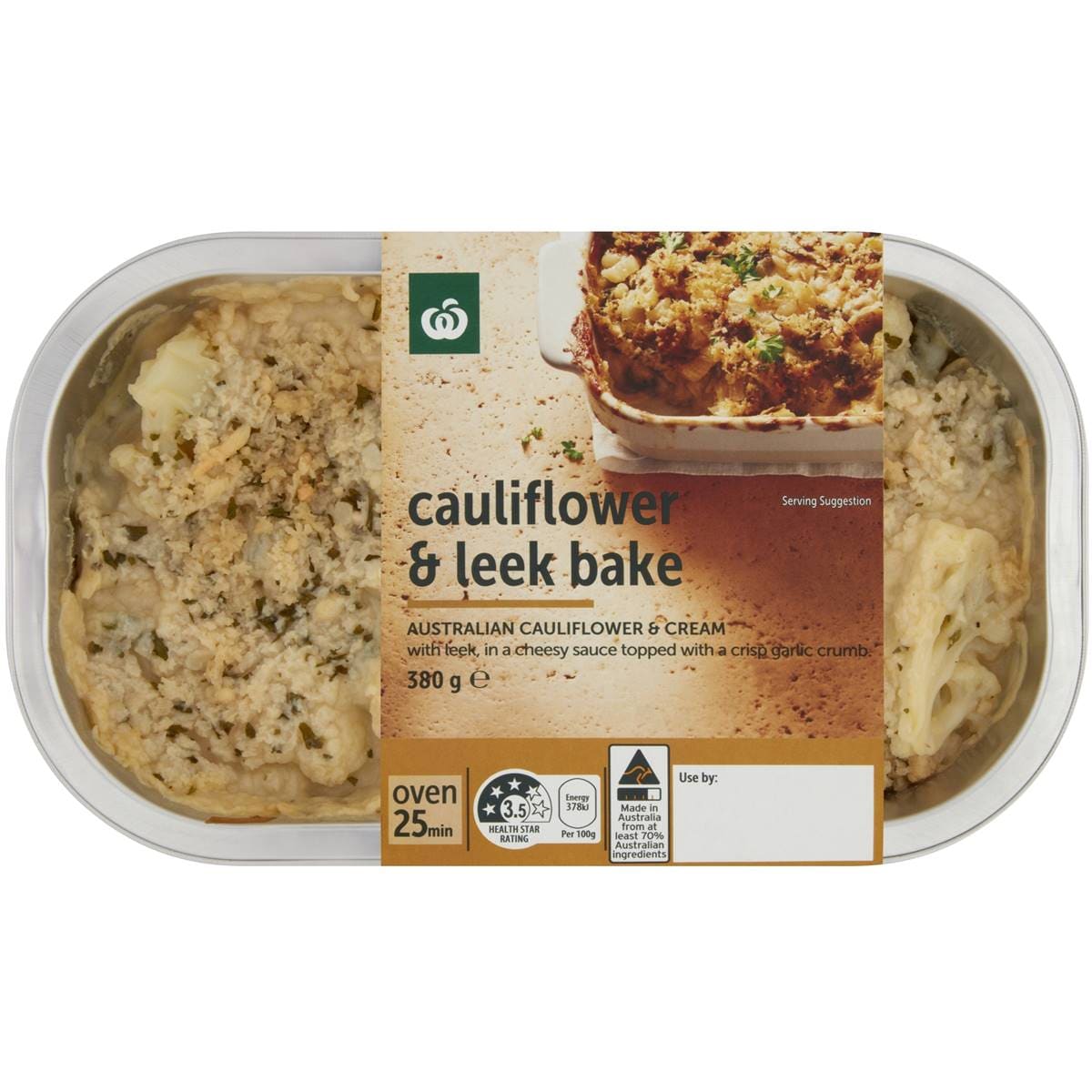 Woolworths Cauliflower & Leek Bake Bake 380g Woolworths