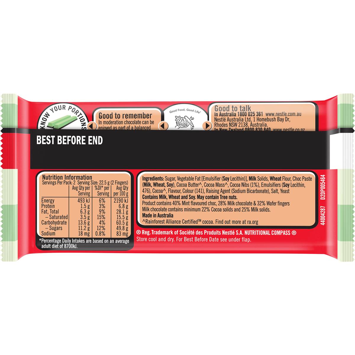 Kitkat Mint Choc Chip 45g Woolworths