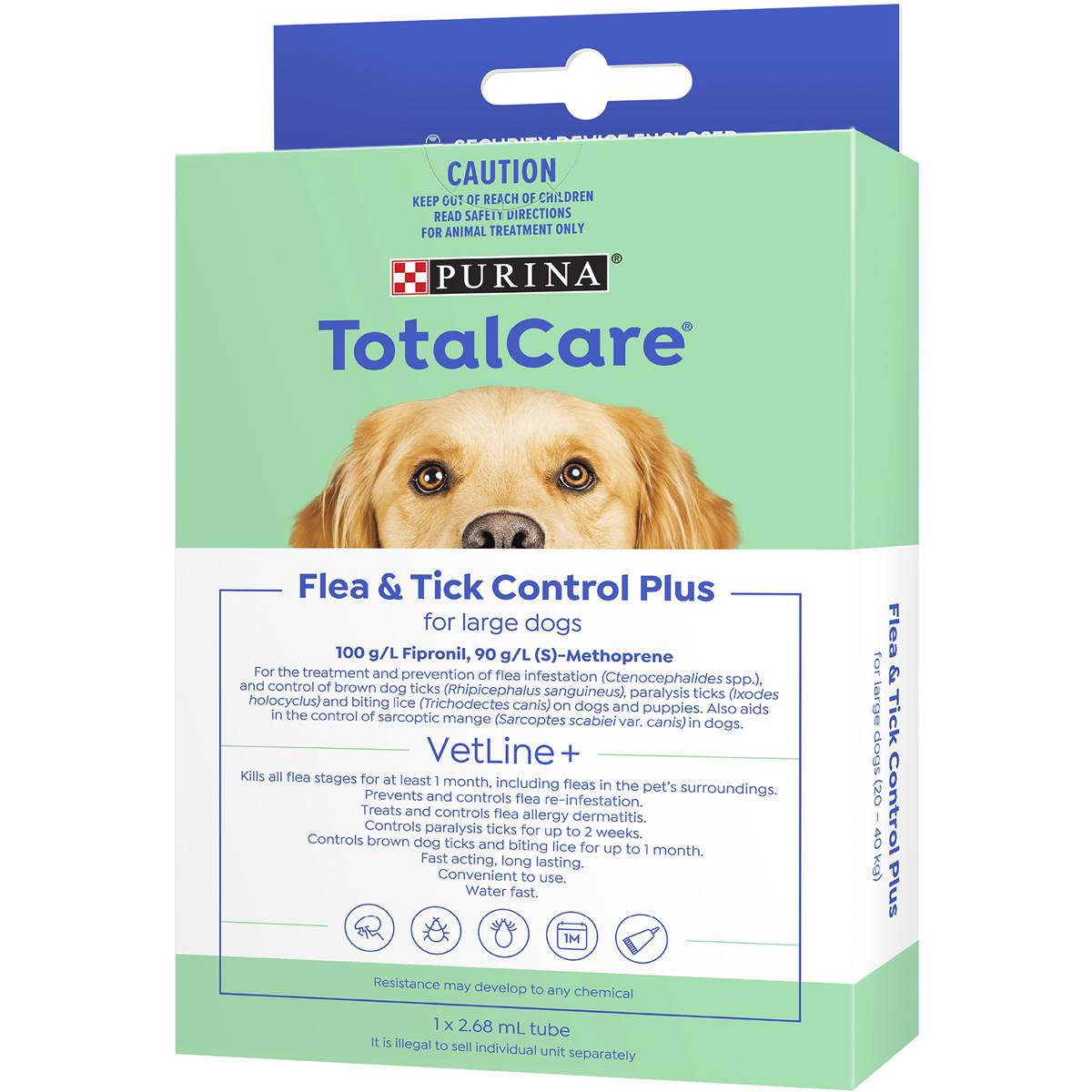 Total Care Flea Tick Control Plus For Large Dogs each Woolworths