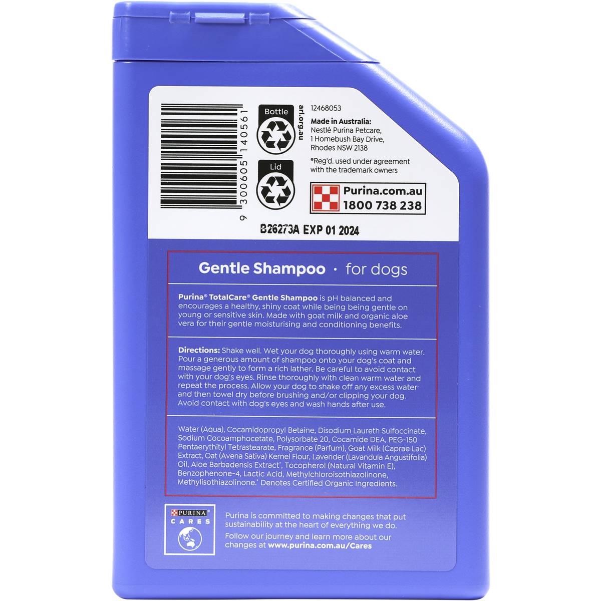 Purina Totalcare Gentle Shampoo For Dogs 350ml Woolworths