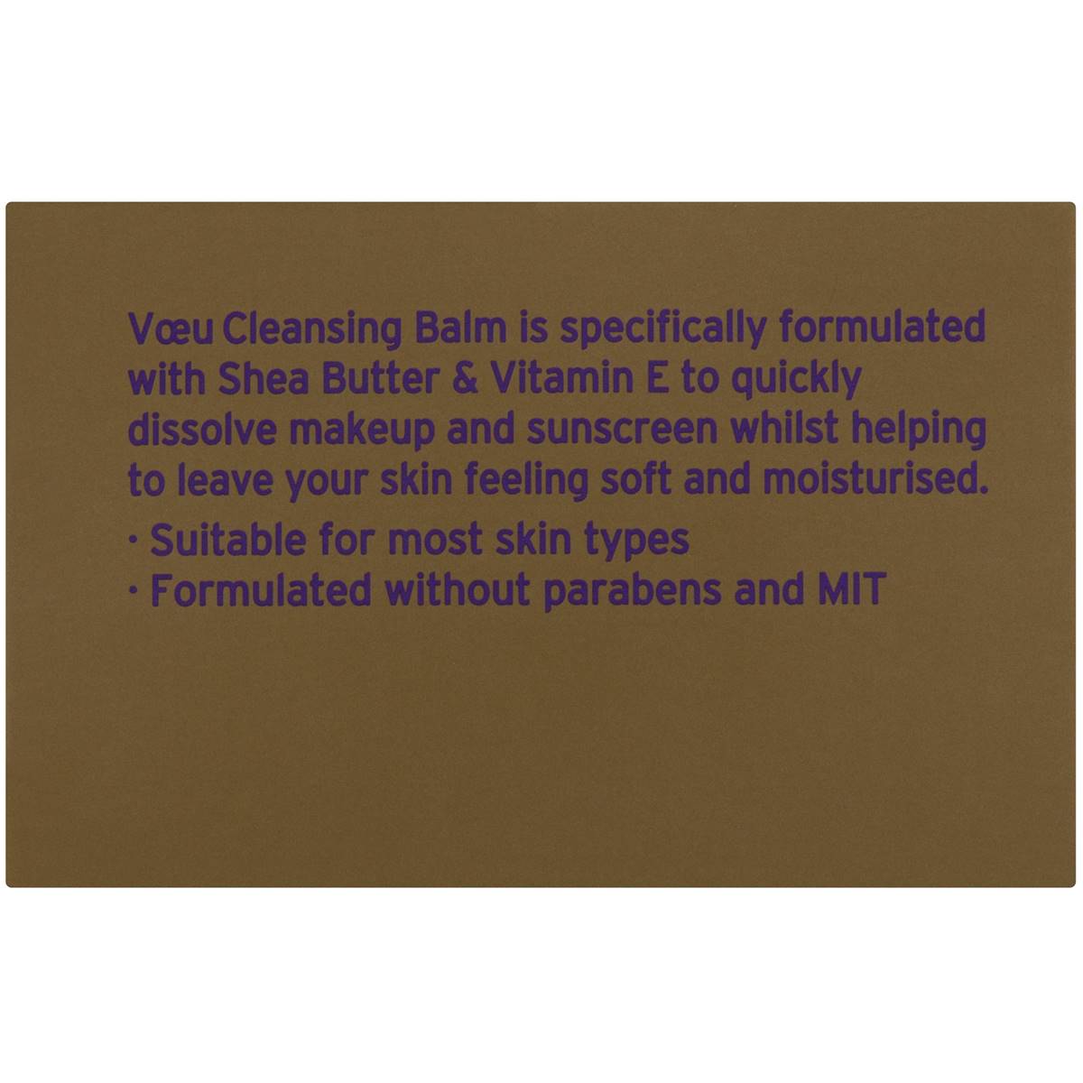 Voeu Shea Butter Cleansing Balm 95ml Woolworths