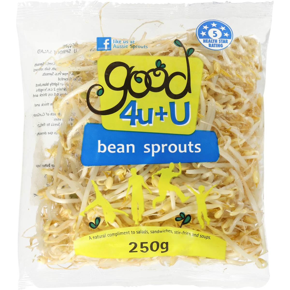 Woolworths Sprouts Bean Shoot 250g bag Woolworths