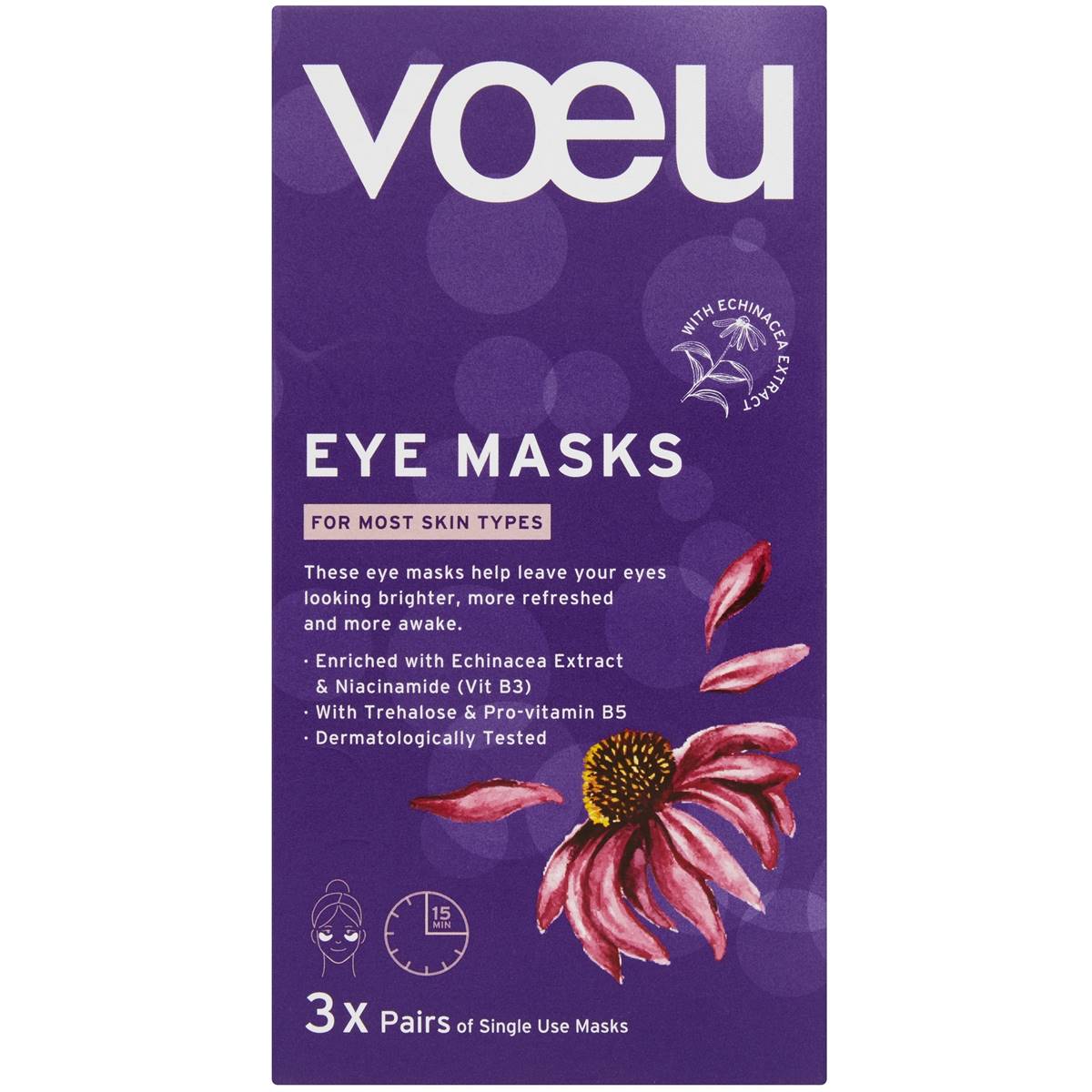 Voeu Eye Masks 3 Pack Woolworths