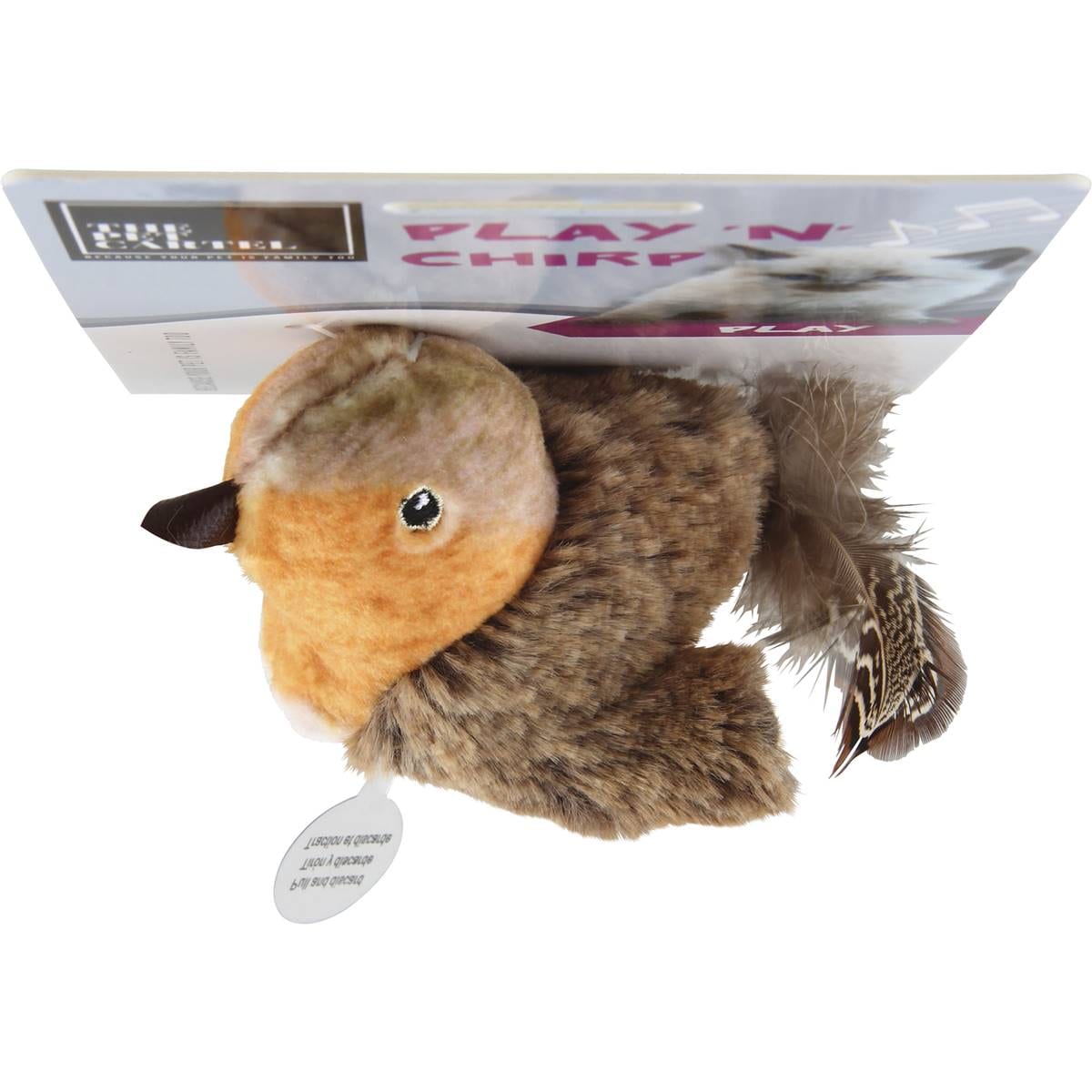 The Pet Cartel Play N Chirp Bird Cat Toy Each Woolworths
