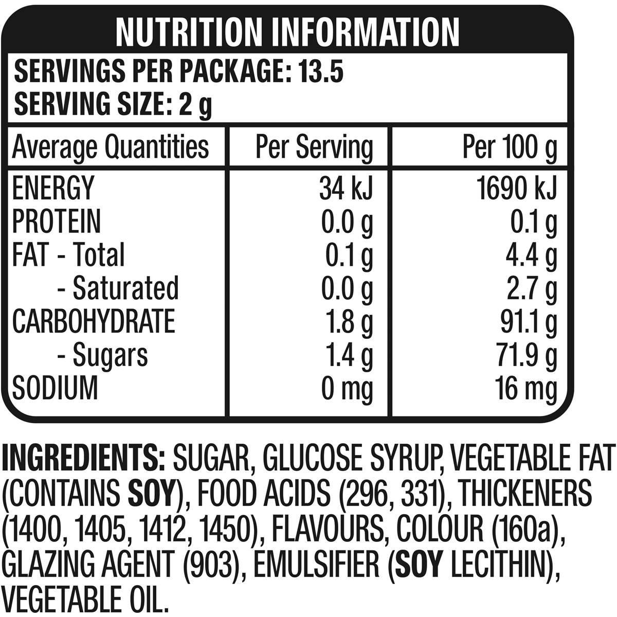 Eclipse Chewy Mints Mango Candy 27g Woolworths