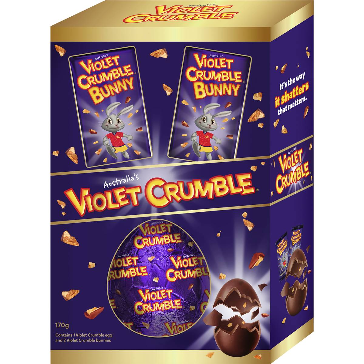Violet Crumble Easter Egg 170g Woolworths
