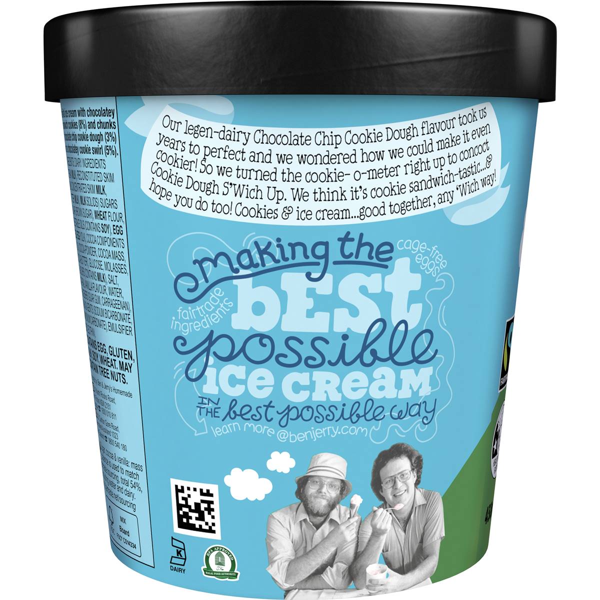 Ben & Jerry's Ice Cream Cookie Dough S'wich Up 458ml Woolworths