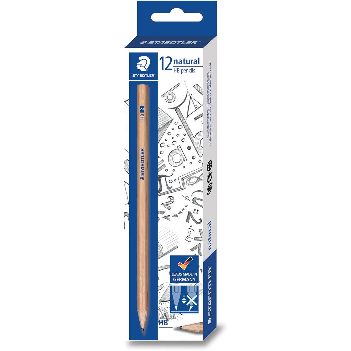 Staedtler Natural Graphite Pencils Hb 12 Pack Woolworths