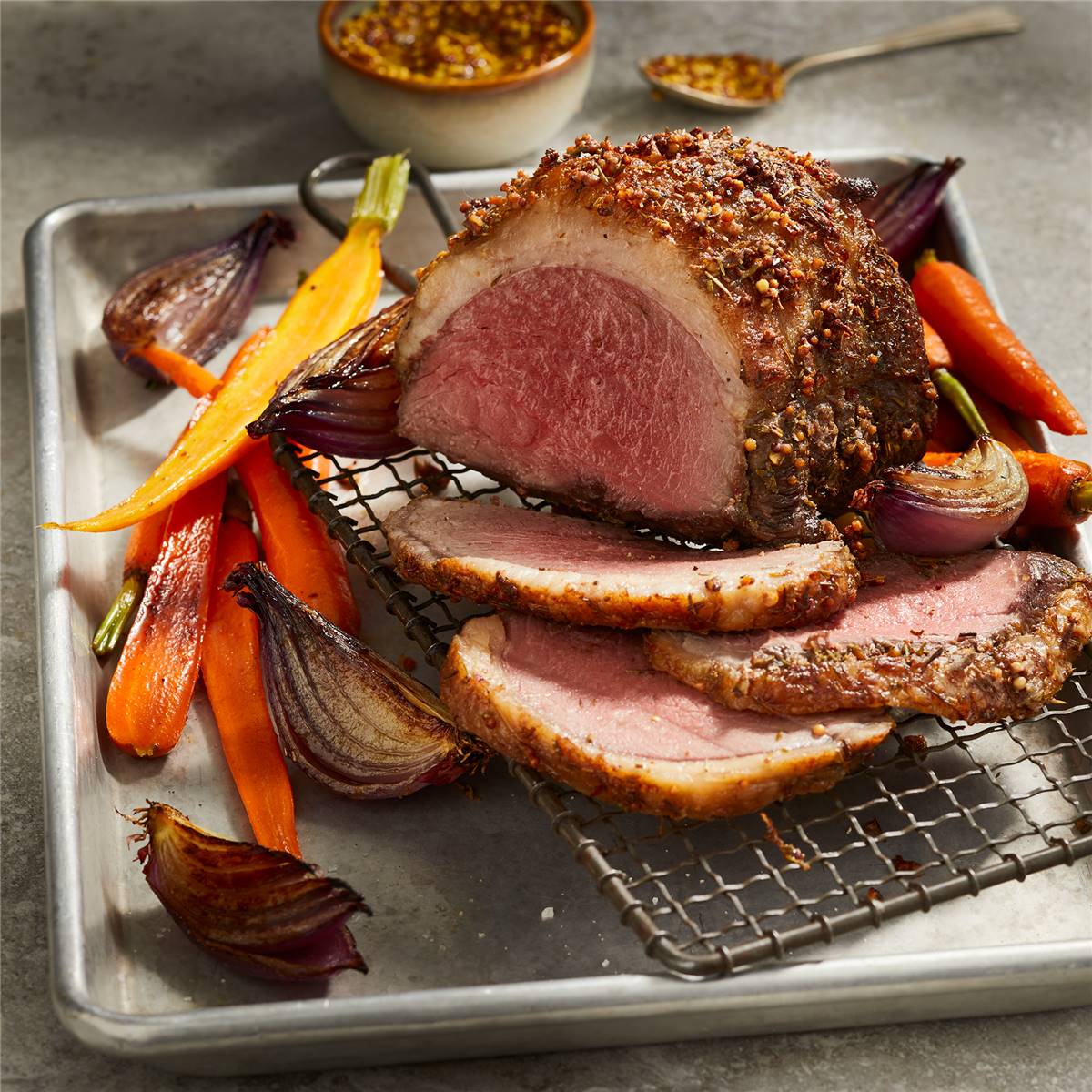 Woolworths Cook Beef Rump Mini Roast With Mustard & Herbs 350g - 650g 