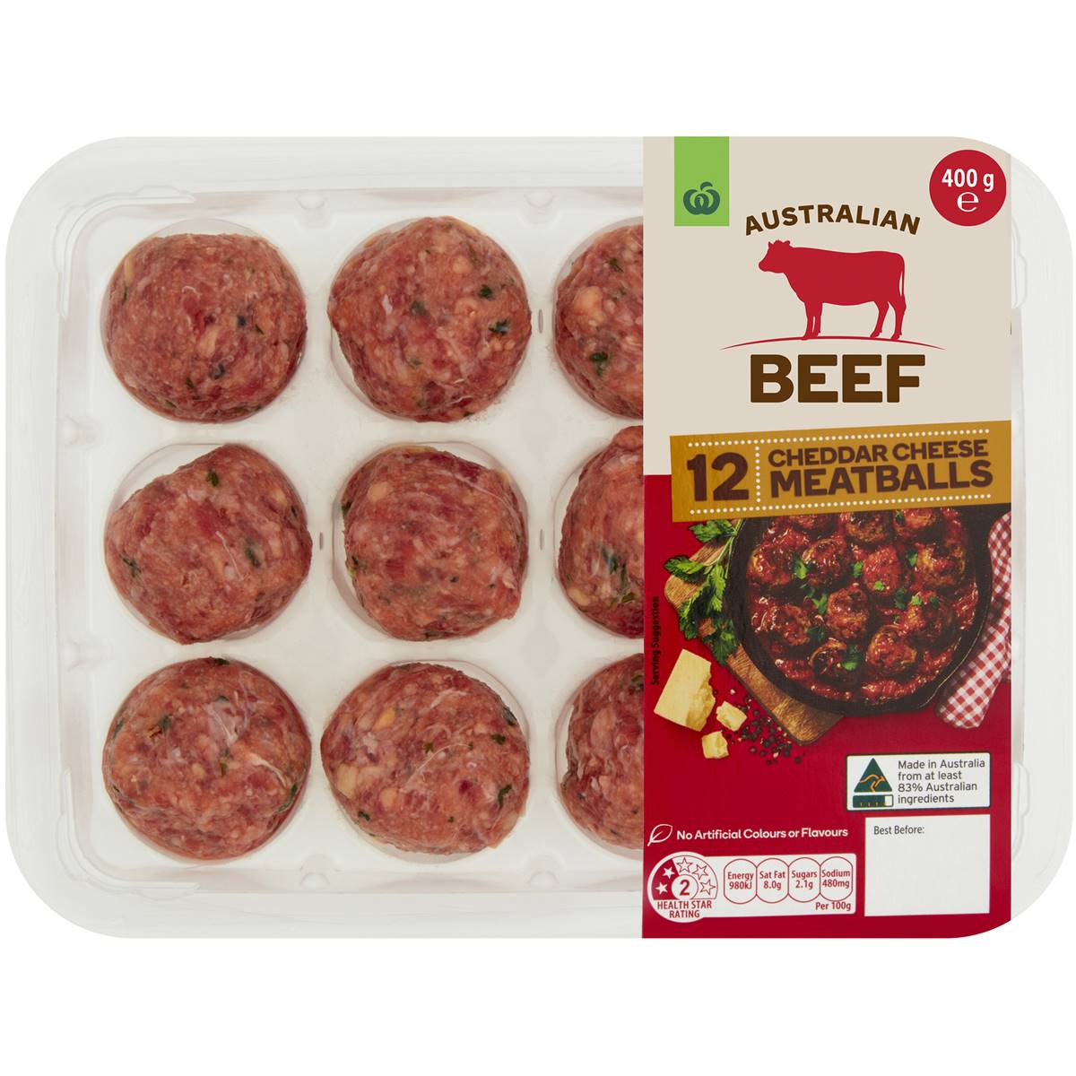 Woolworths Beef & Cheddar Cheese Meatballs 400g | Woolworths