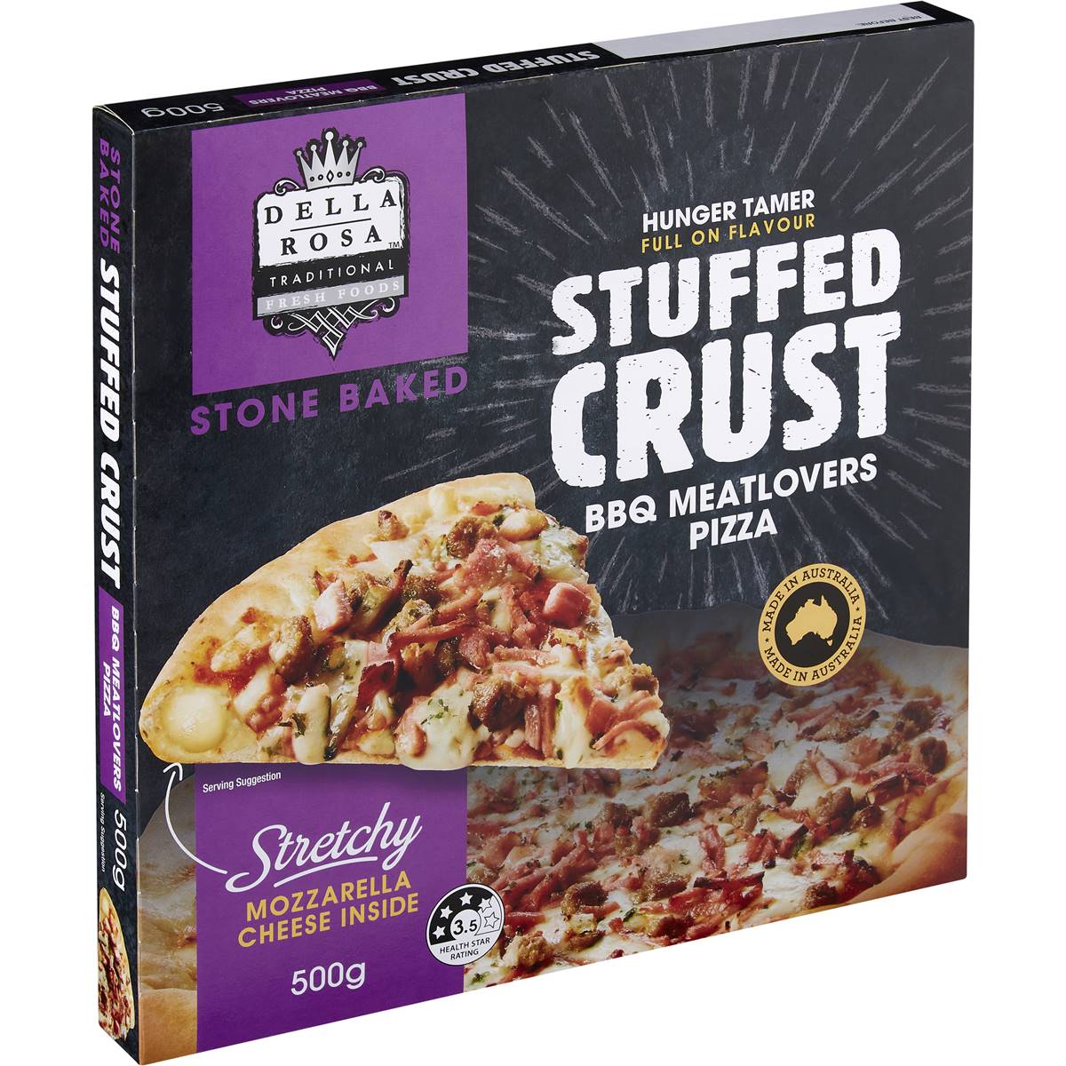Della Rosa Stuffed Crust Bbq Meatlovers Pizza 500g Woolworths