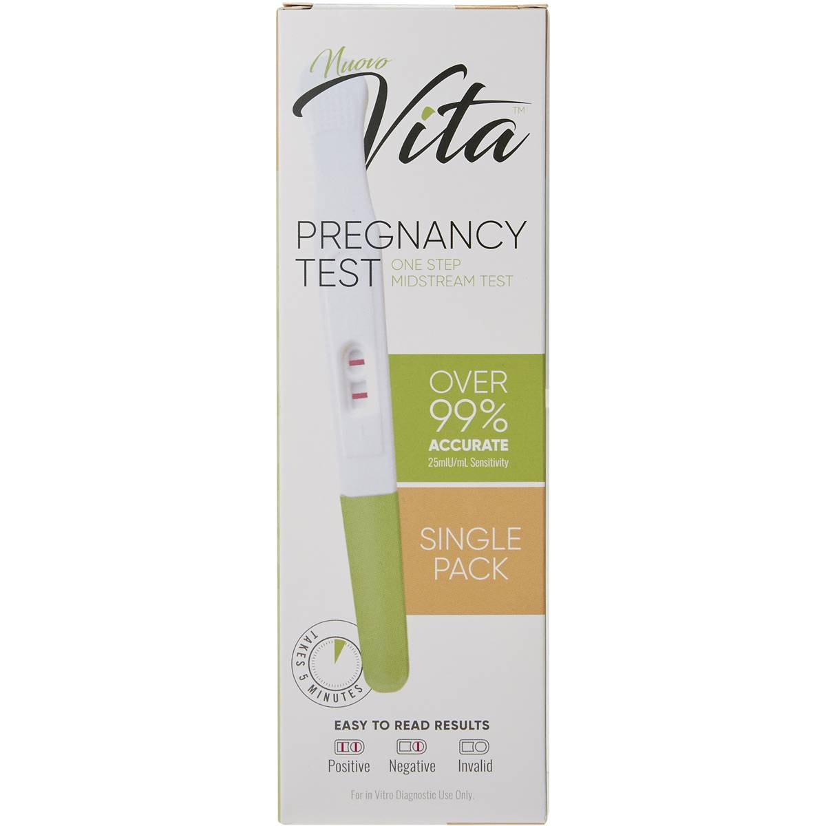 Nvita Pregnancy Hcg Test Kit Each Woolworths