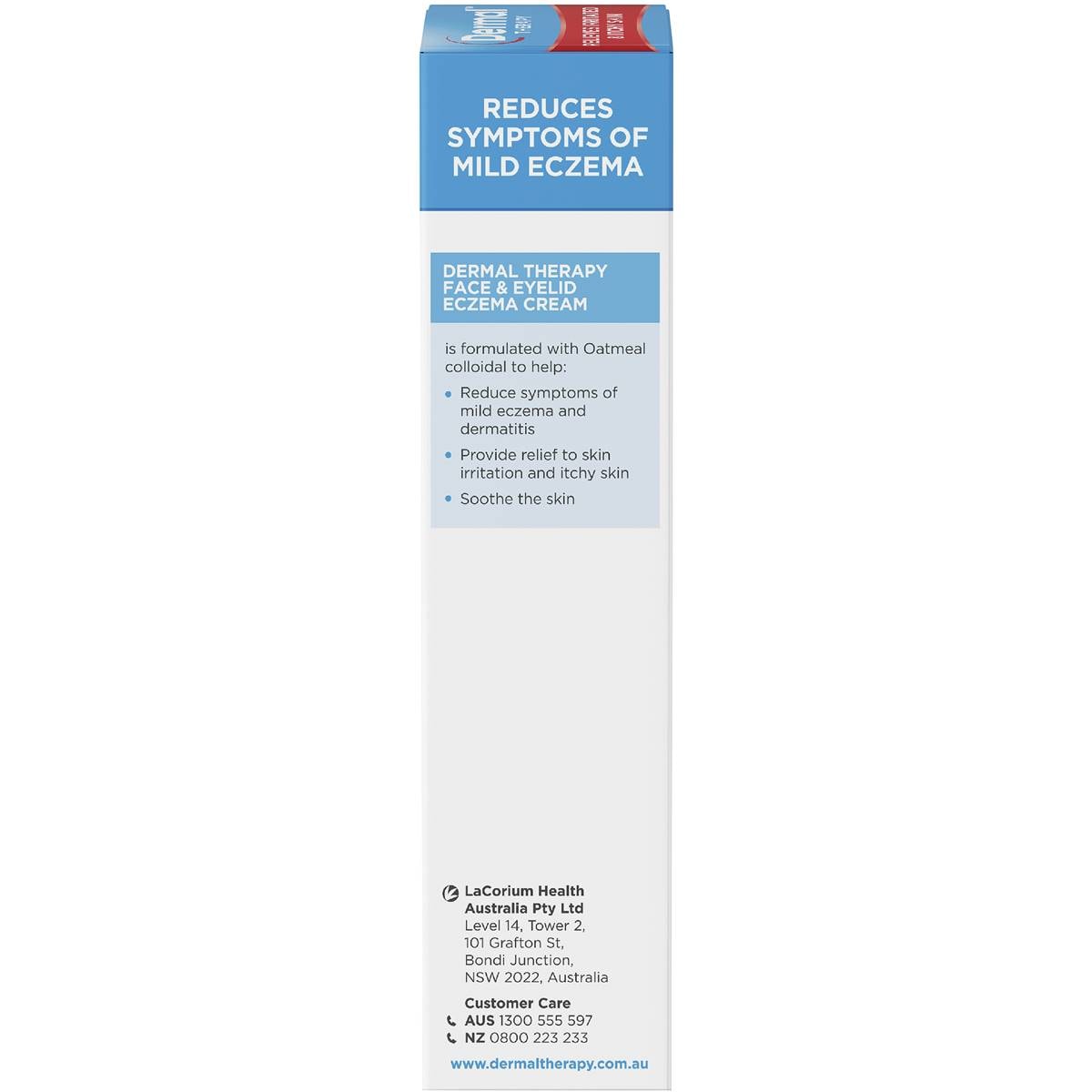 Dermal Therapy Face & Eyelid Eczema Cream 40g Woolworths