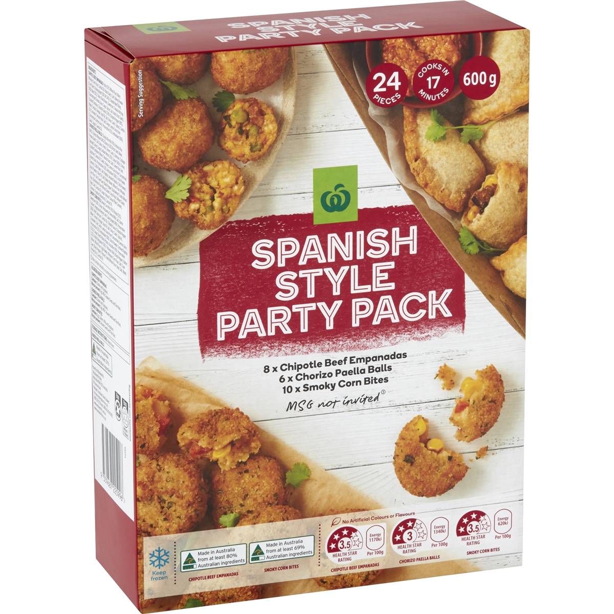 Woolworths Spanish Style Party Pack 600g Woolworths