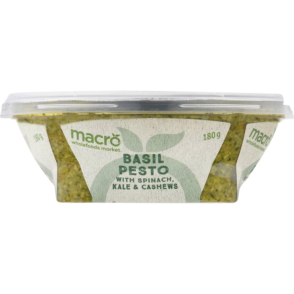 Macro Basil Pesto With Spinach, Kale & Cashews 180g Woolworths