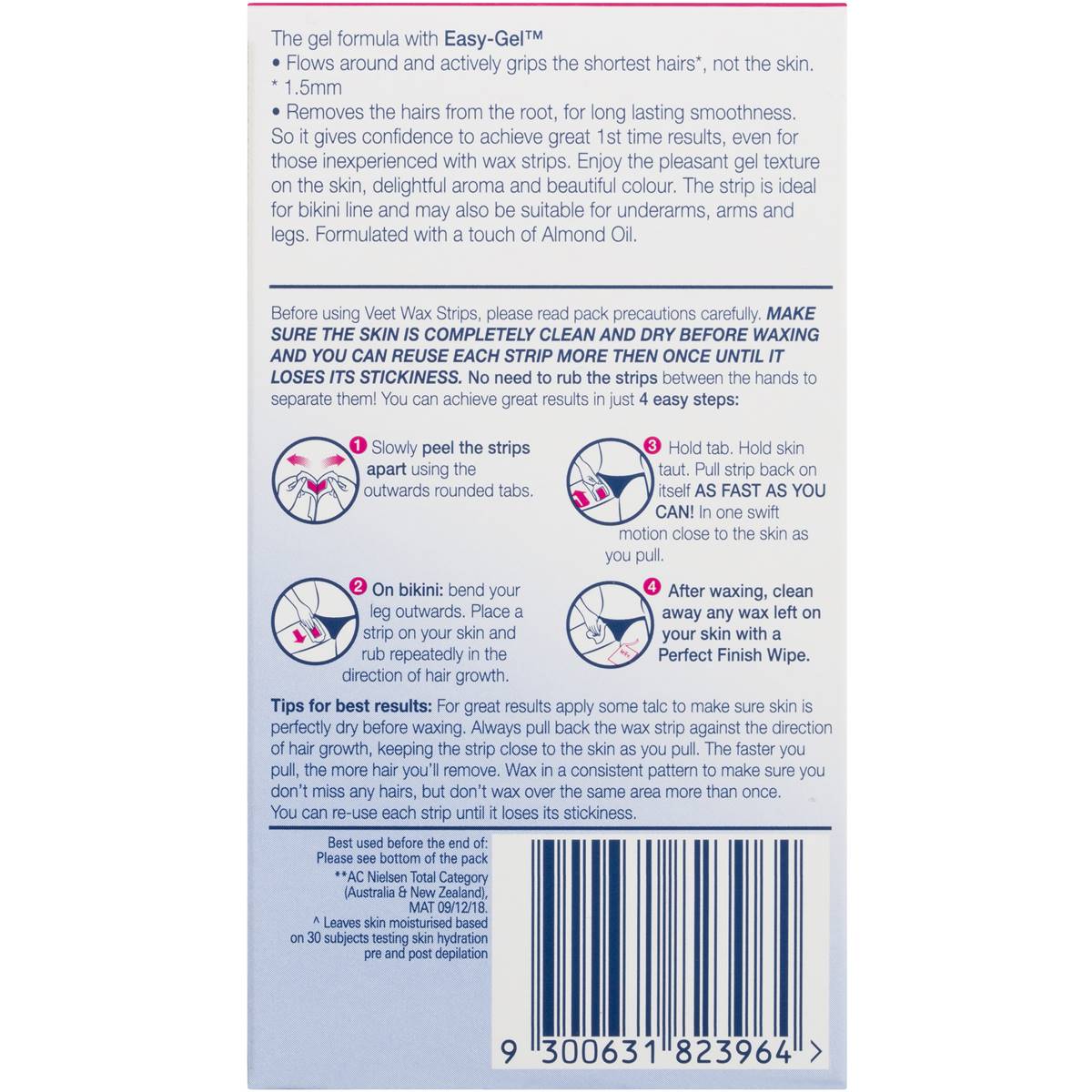 Veet Bikini Wax Strips 16 Pack Woolworths