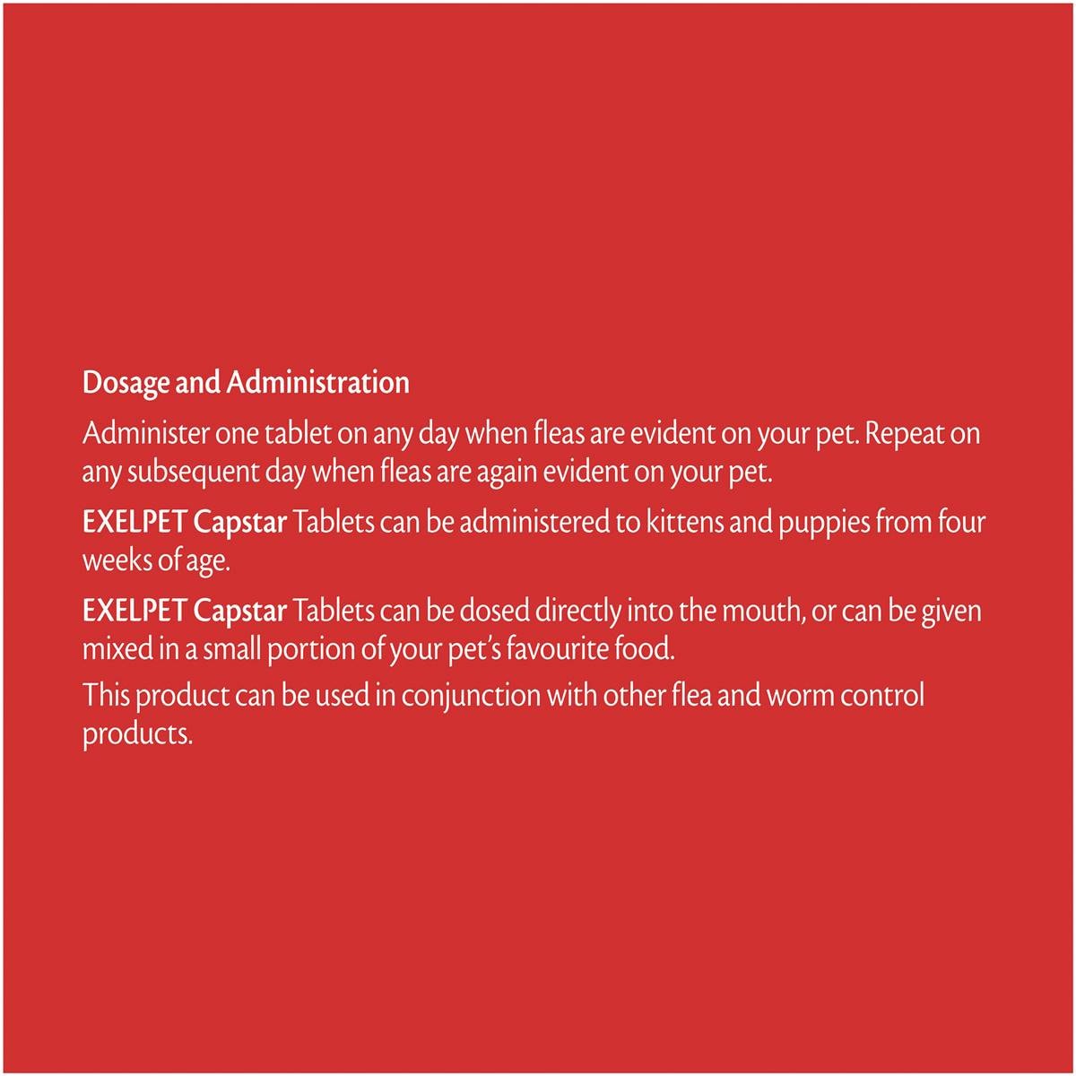 Exelpet Capstar Flea Treatment For Cat / Small Dog 6 Pack Woolworths