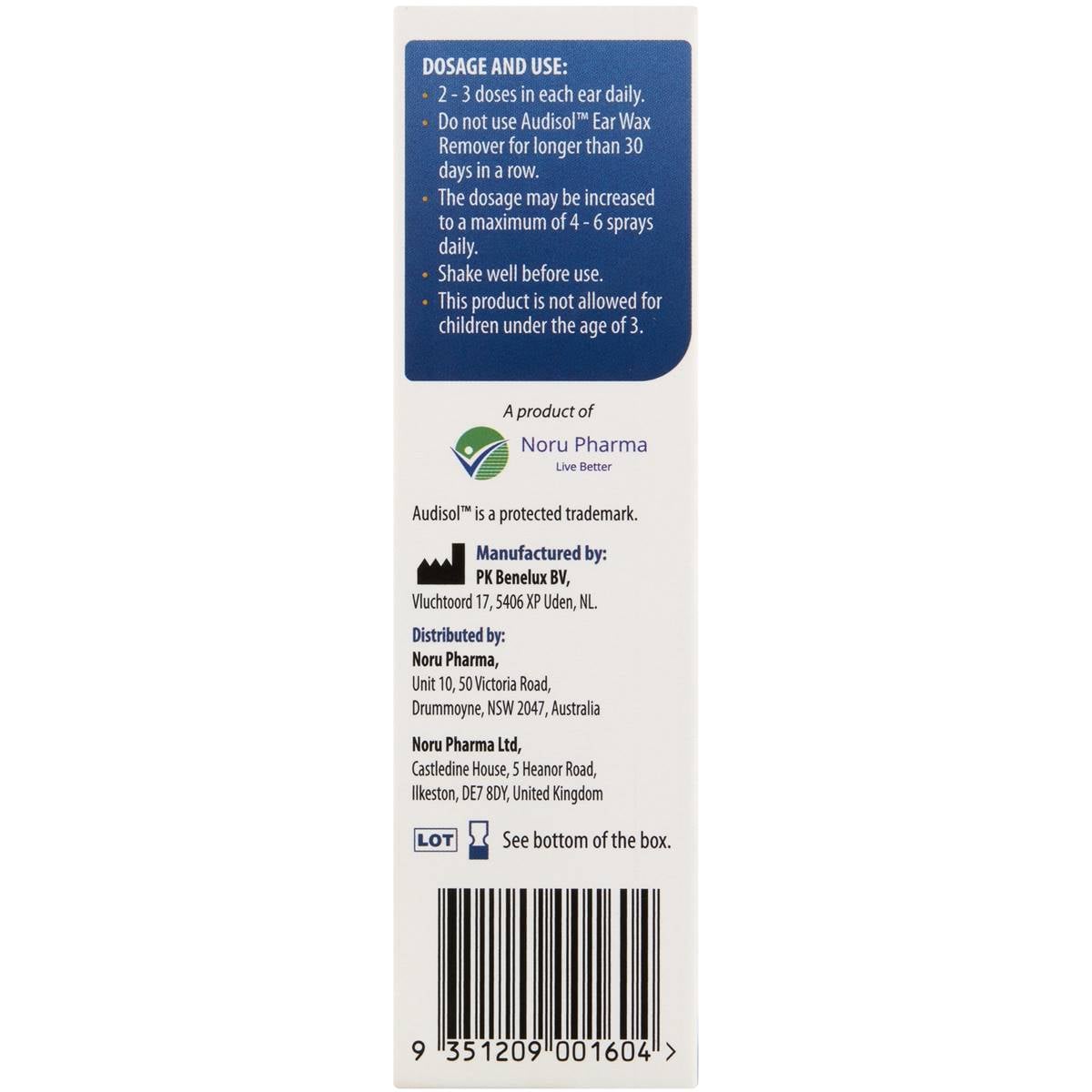 Audisol Ear Wax Remover 20ml Woolworths