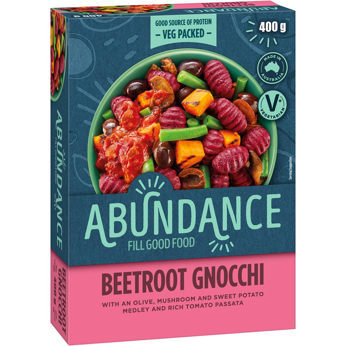 Abundance Beetroot Gnocchi Frozen Meal 400g Woolworths