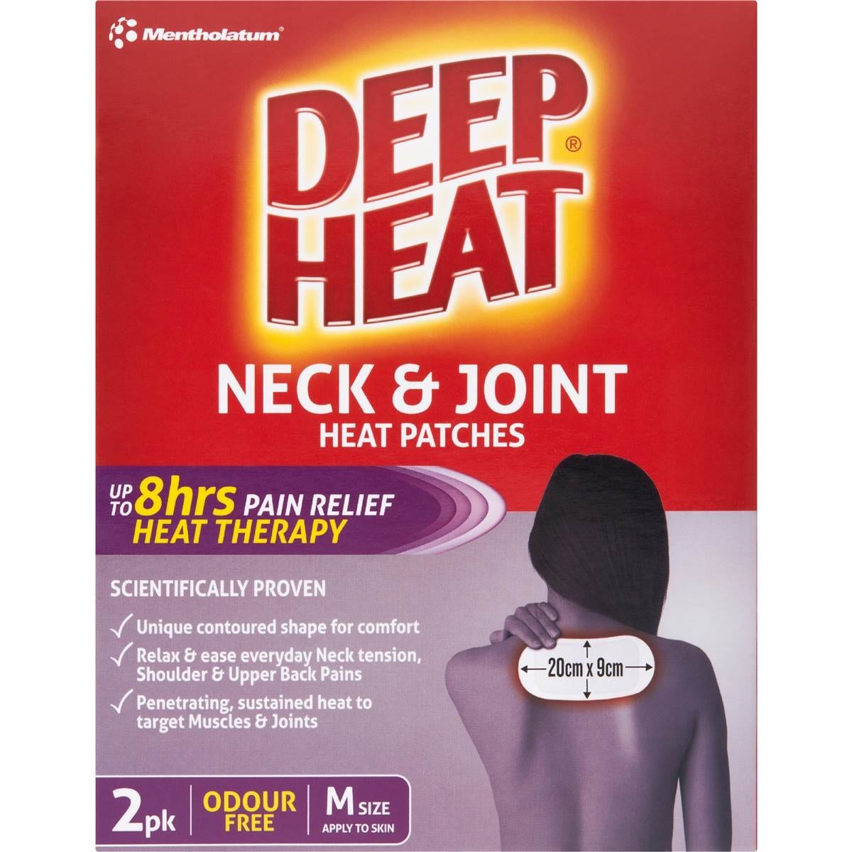 Deep Heat Neck & Joint Heat Patches 2 Pack Woolworths