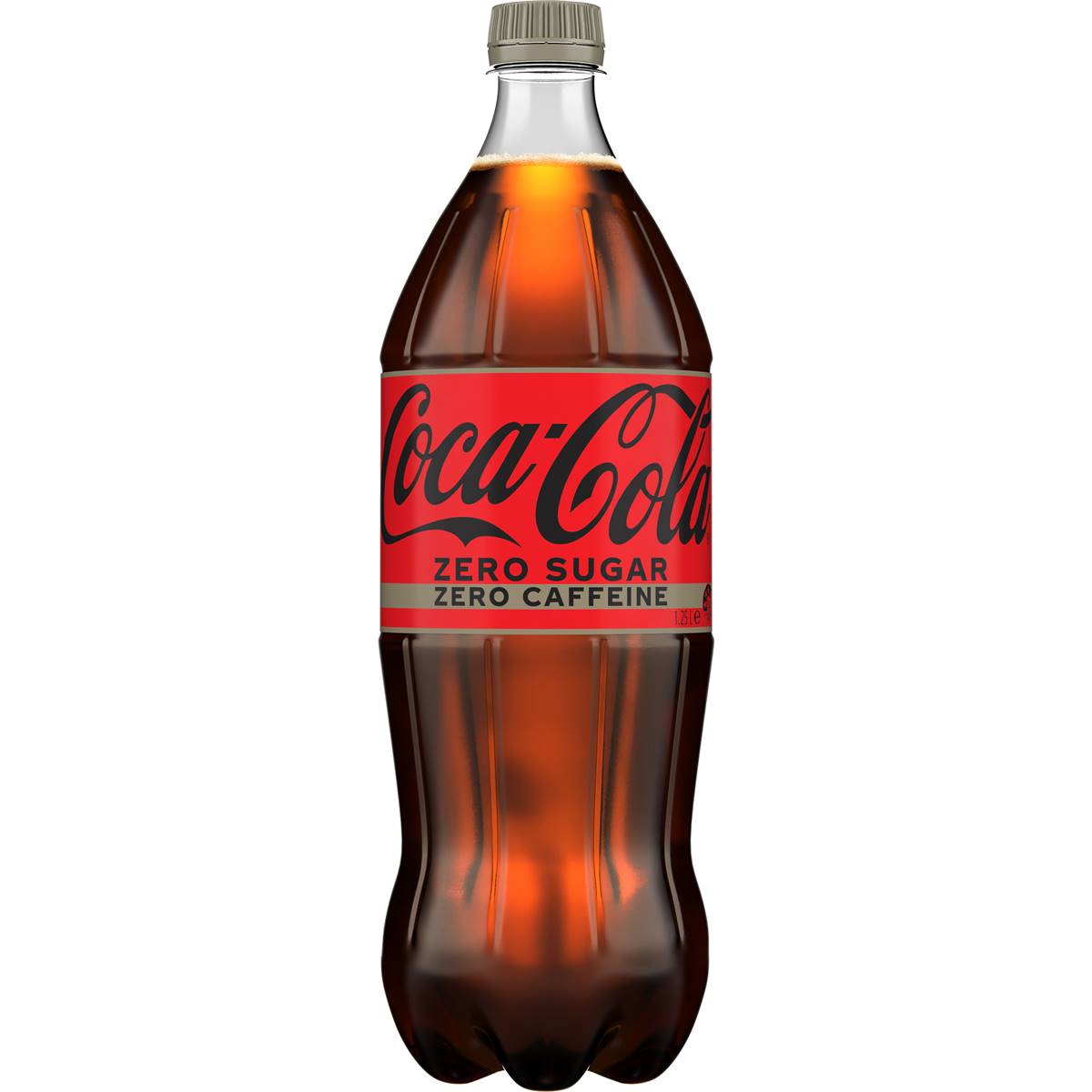 Coca - Cola Caffeine Free Zero Sugar Soft Drink Bottle 1.25l | Woolworths