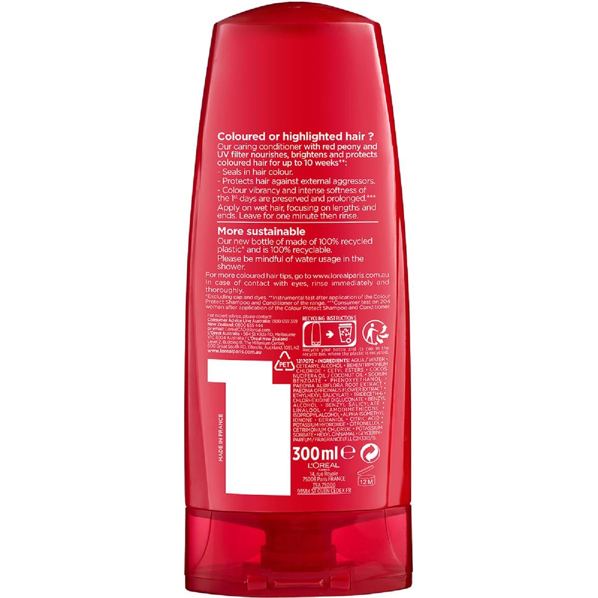 L'oreal Elvive Colour Protecting Conditioner 300ml Woolworths