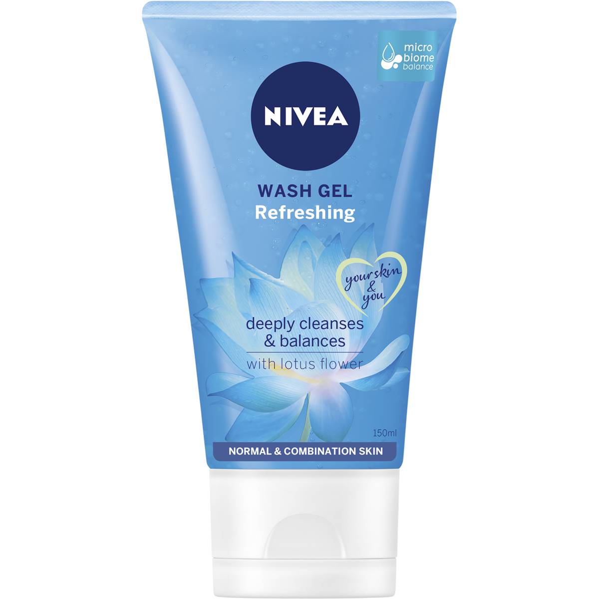 Nivea Refreshing Face Wash Gel Cleanser With Lotus Flower 150ml Woolworths