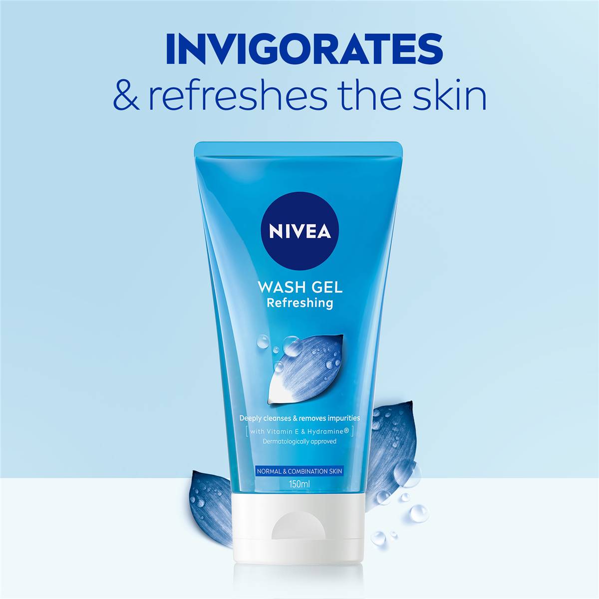 Nivea Refreshing Face Wash Gel Cleanser With Lotus Flower 150ml Woolworths