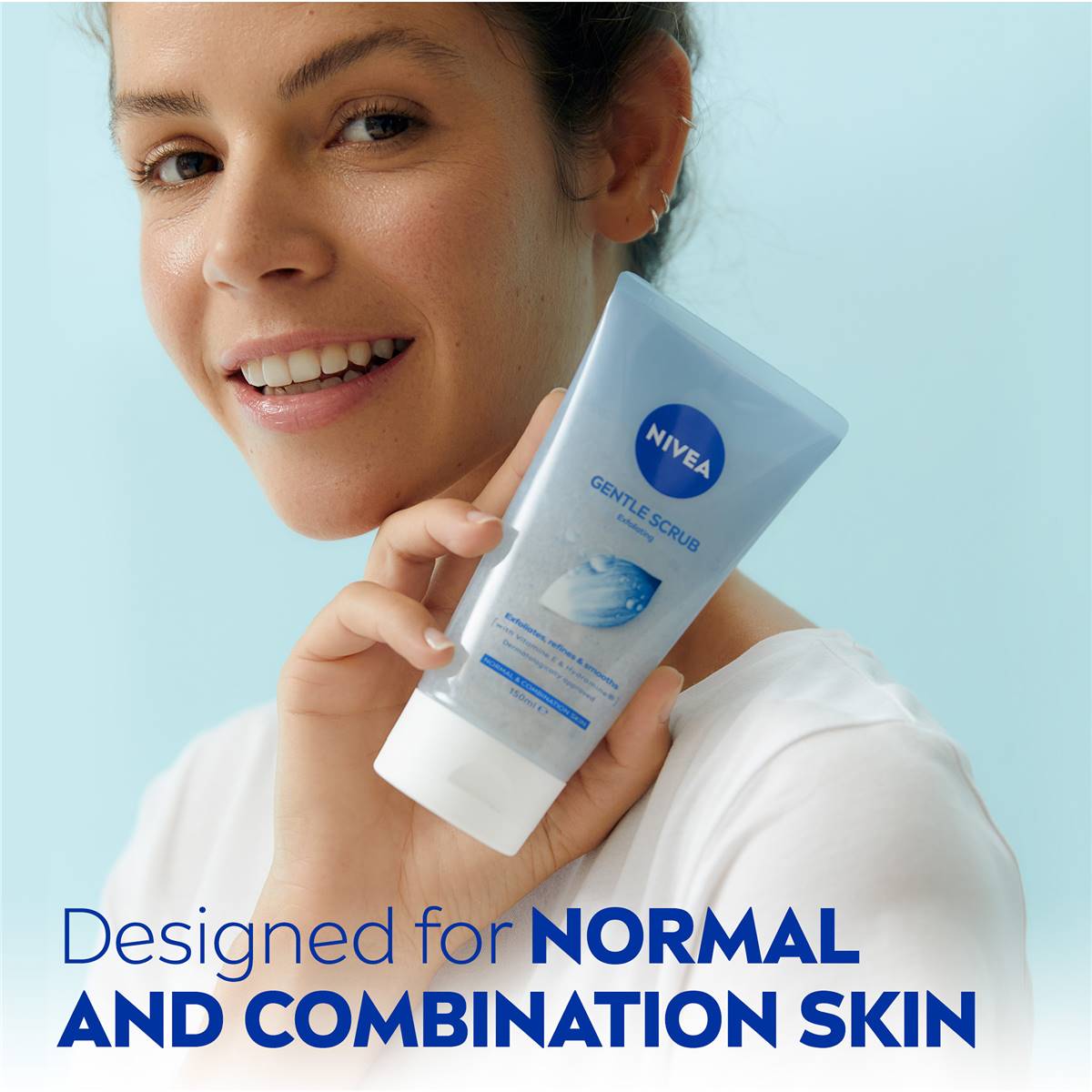 Nivea Gentle Exfoliating Face Scrub For Normal & Combination Skin 150ml