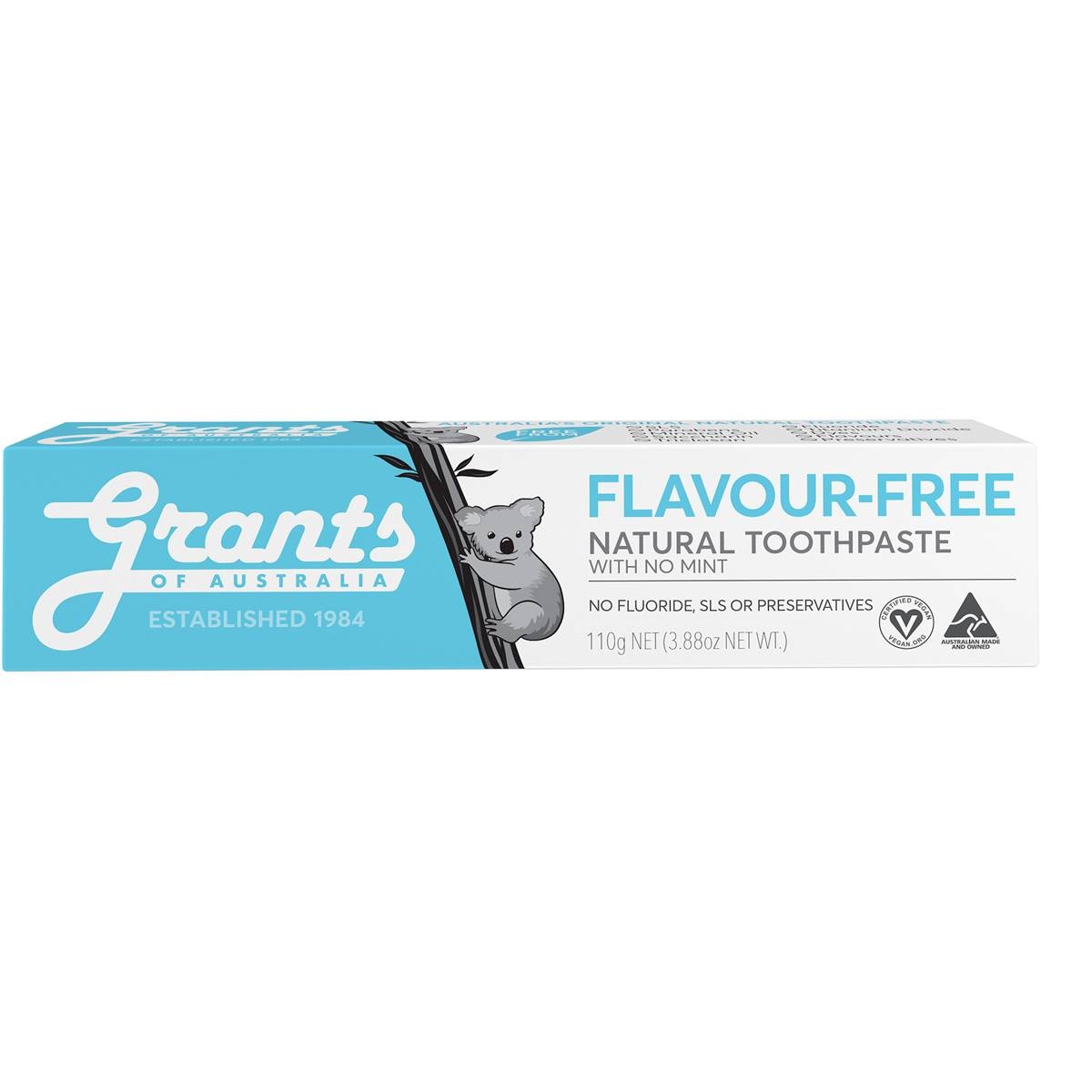 grants flavour free toothpaste