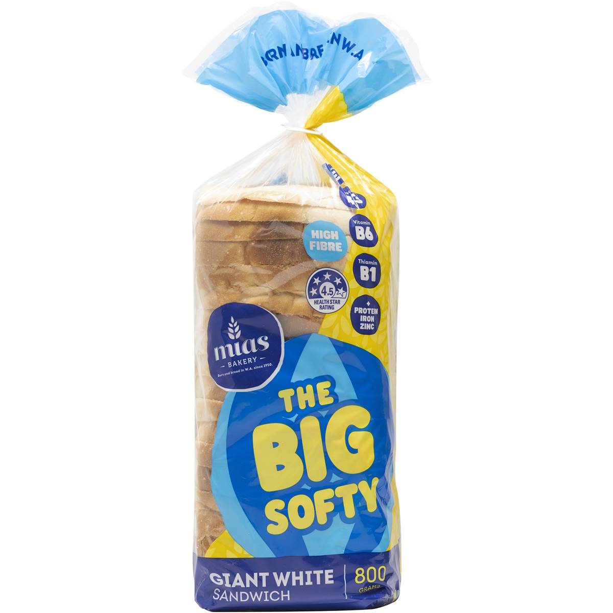 Mia's White Bread Giant Sliced 700g | Woolworths