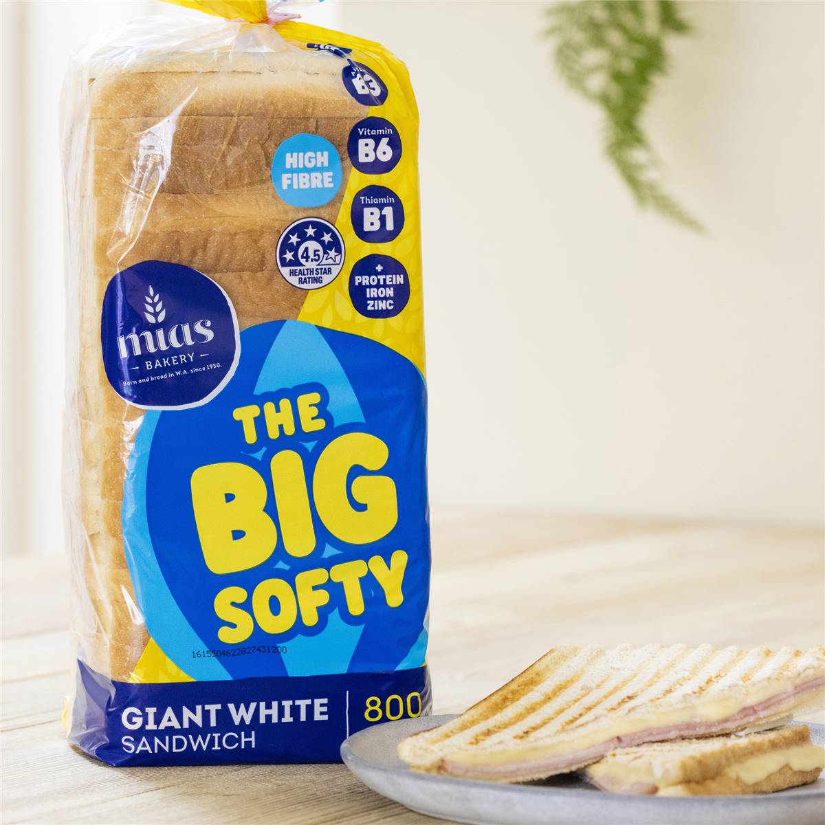Mia's White Bread Giant Sliced 700g Woolworths