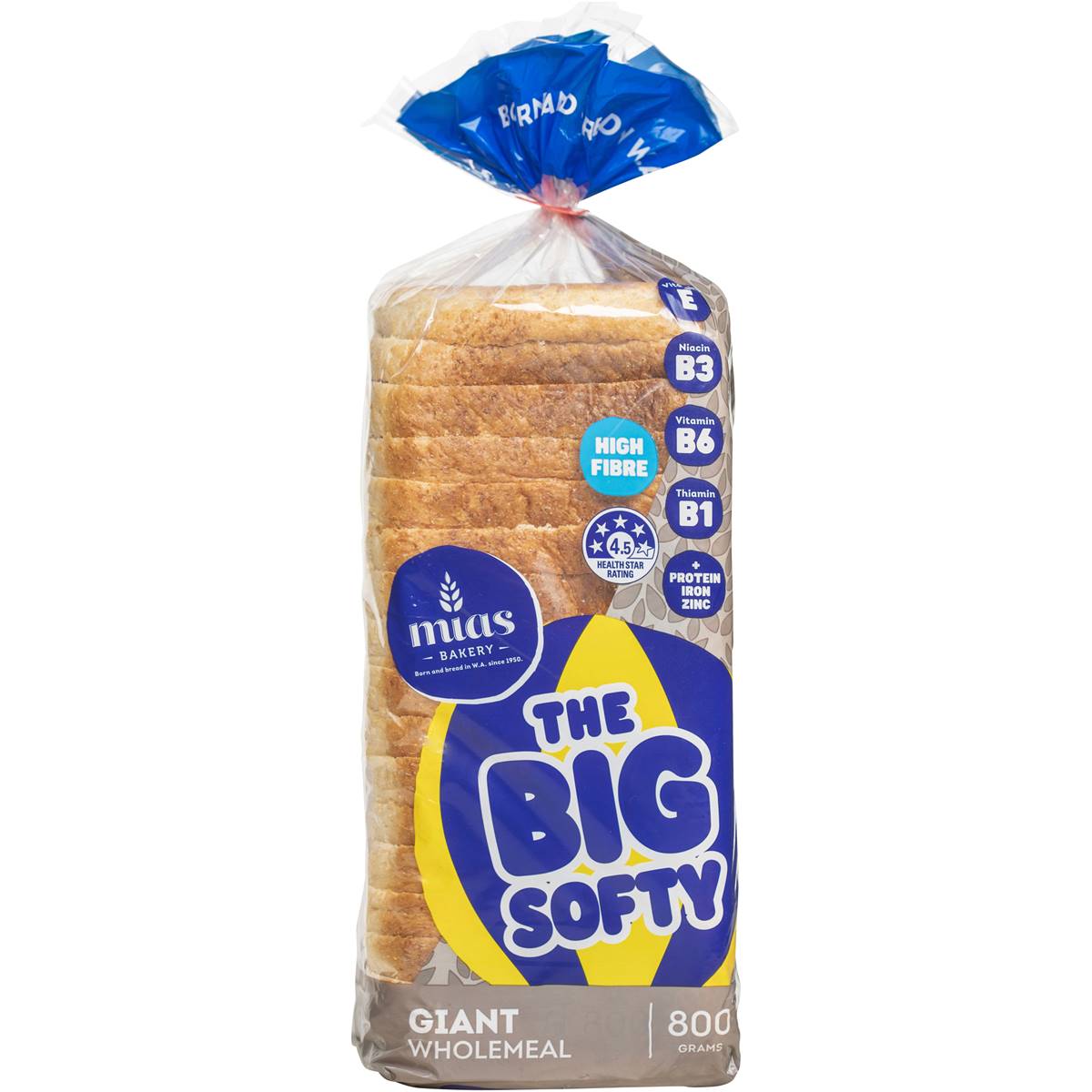 Mia's Giant Wholemeal Bread Sliced