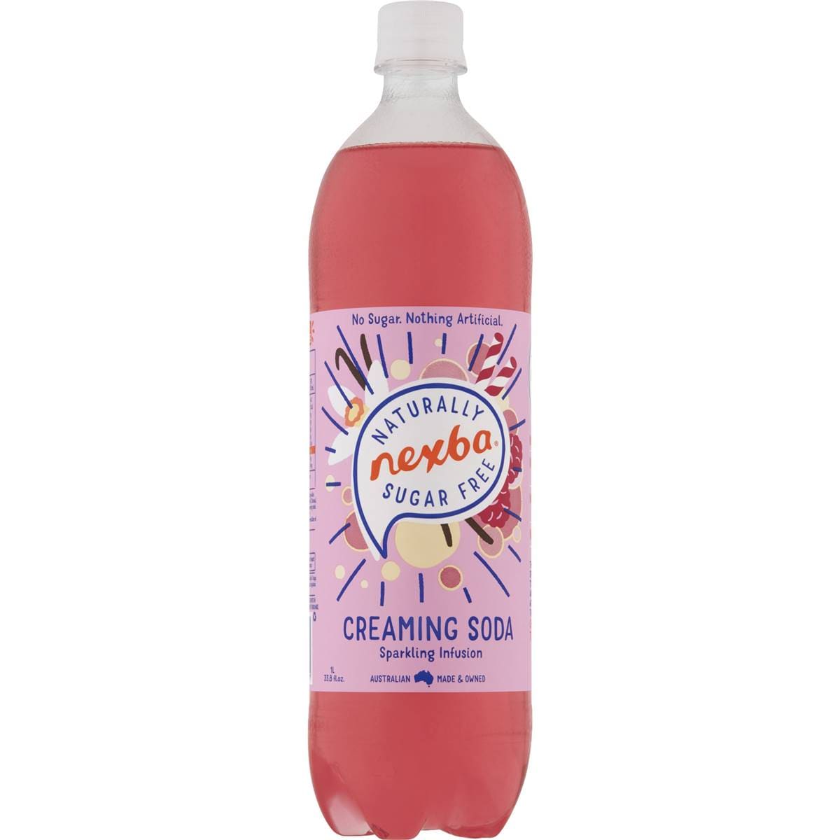 Nexba Creaming Soda Sugarfree Sparkling Soda 1l Woolworths