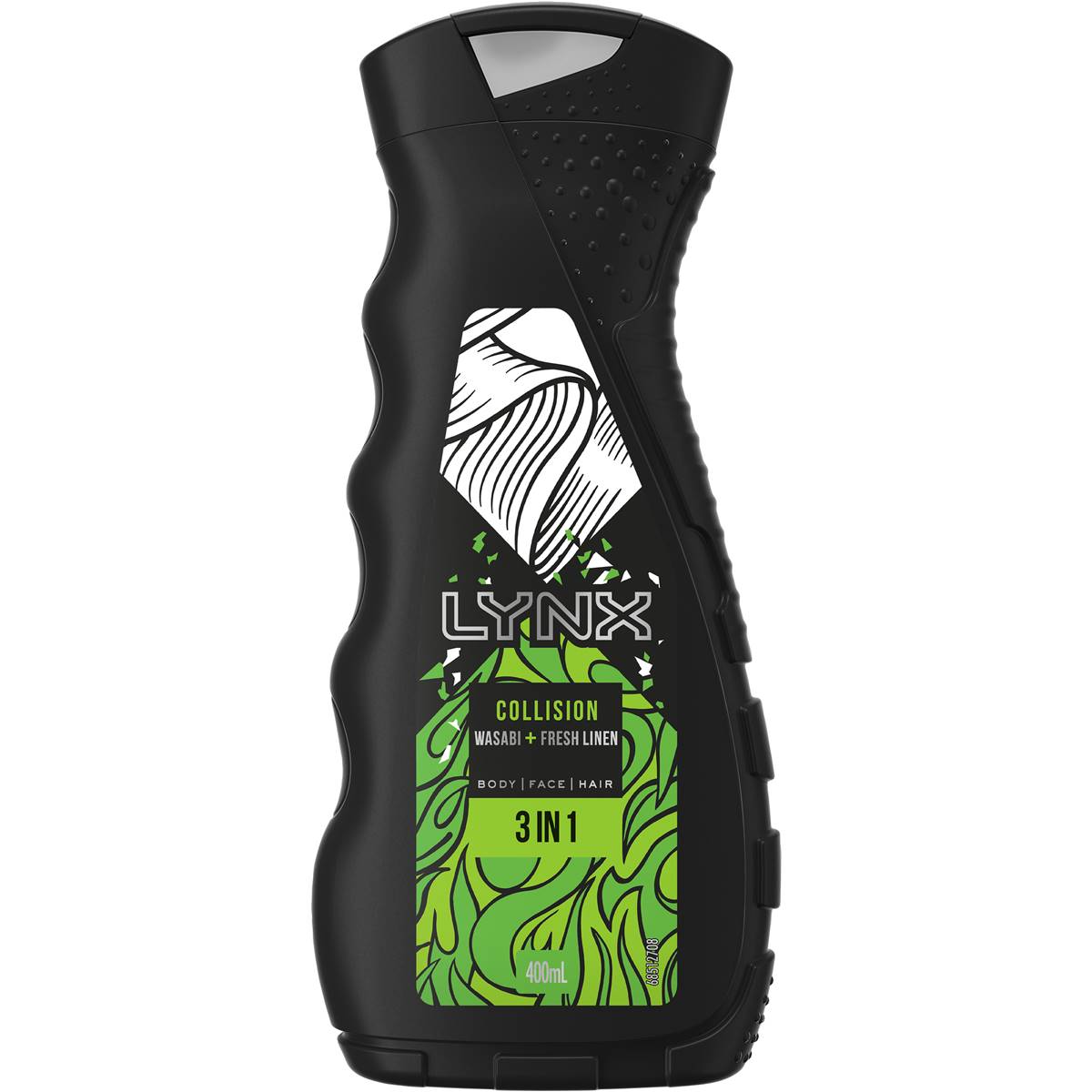 Lynx Collision Wasabi & Fresh Linen Body Wash 400ml Woolworths