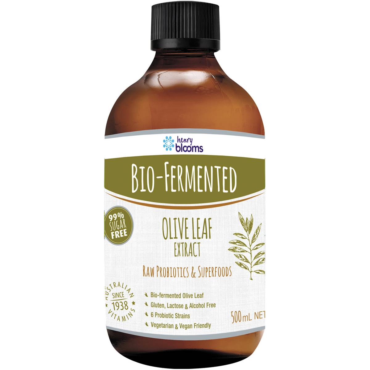 Henry Blooms Bio-fermented Olive Leaf