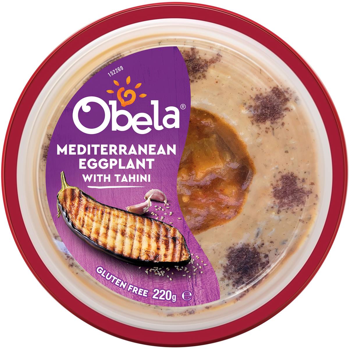 Obela Mediterranean Eggplant With Tahini 220g Woolworths