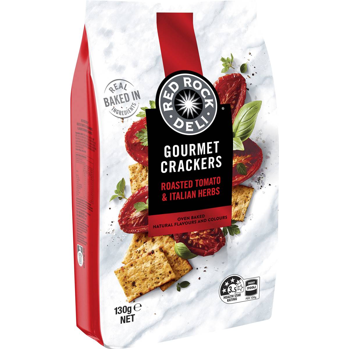 Red Rock Deli Gourmet Crackers Sundried Tomato & Italian Herbs