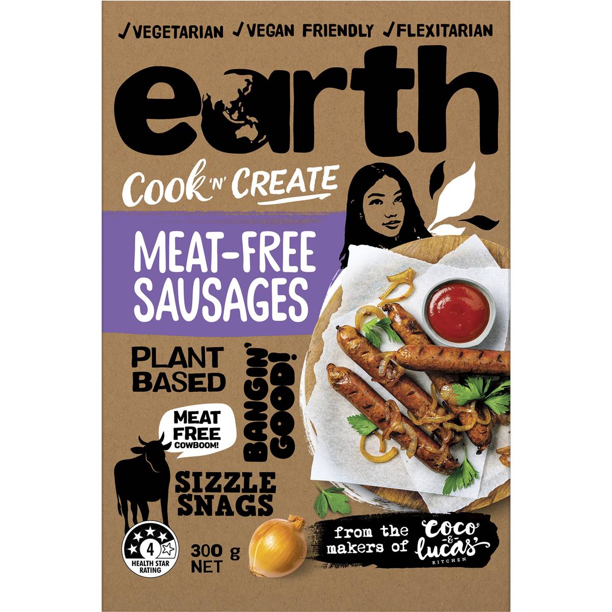Earth Meat Free Sausages 300g Woolworths