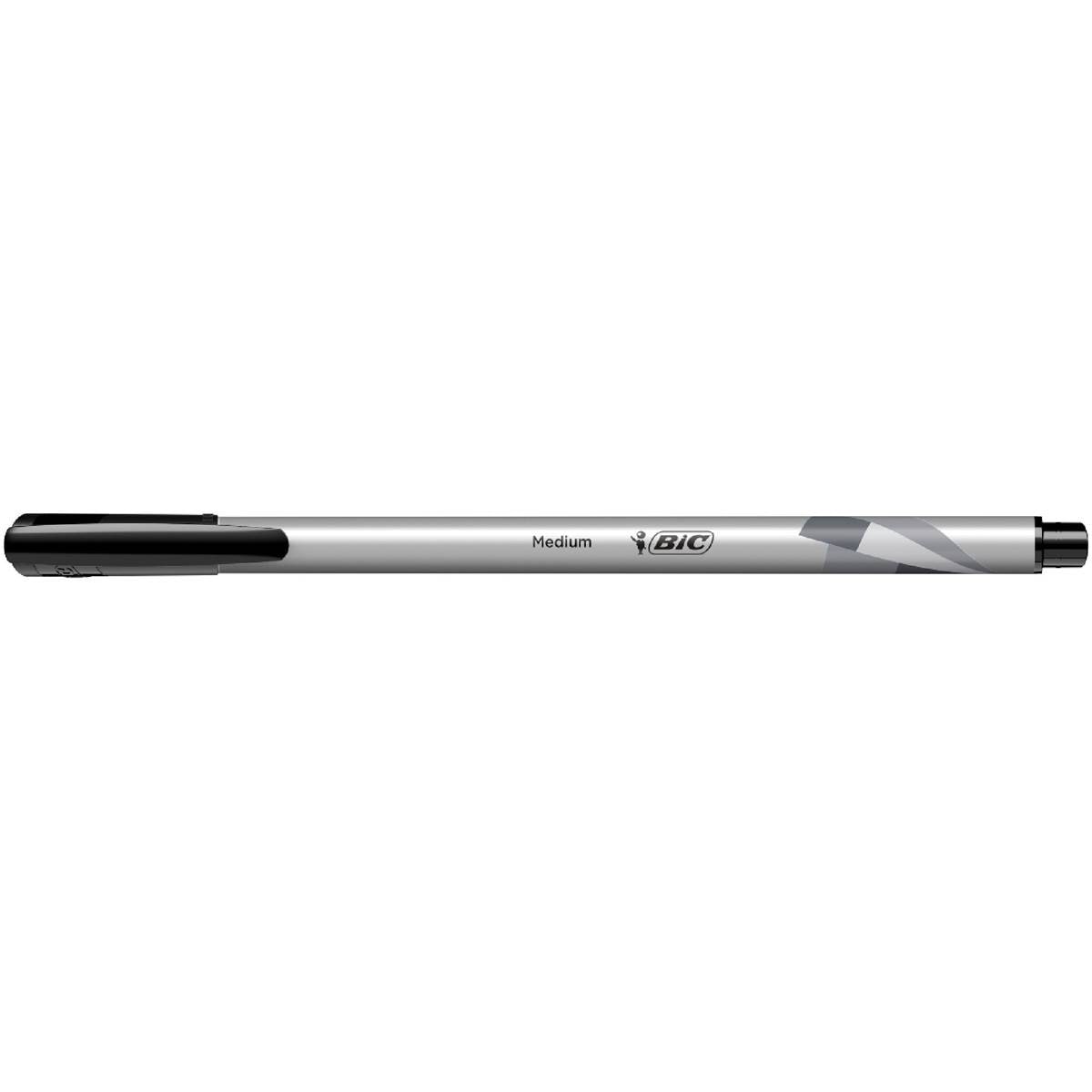 BIC Intensity Felt Pens - Black, Medium (0.7mm) Dozen Box - Permanent, Smear Resistant Markers - View #4