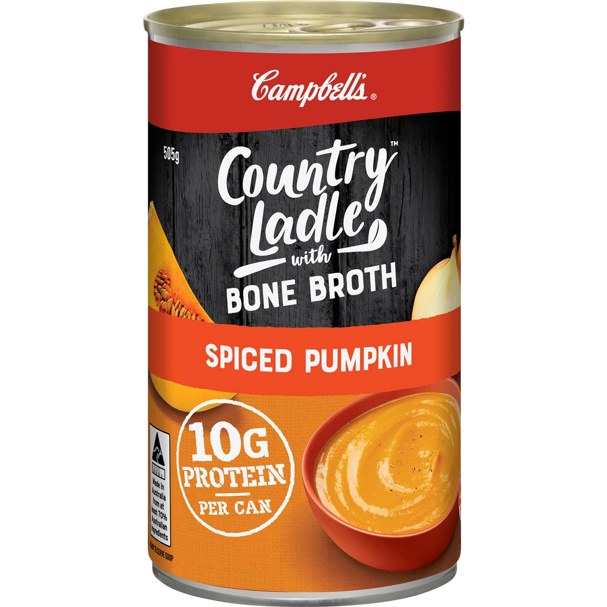 Campbells Country Ladle Soup With Bone Broth Spiced Pumpkin 505g Woolworths 9120