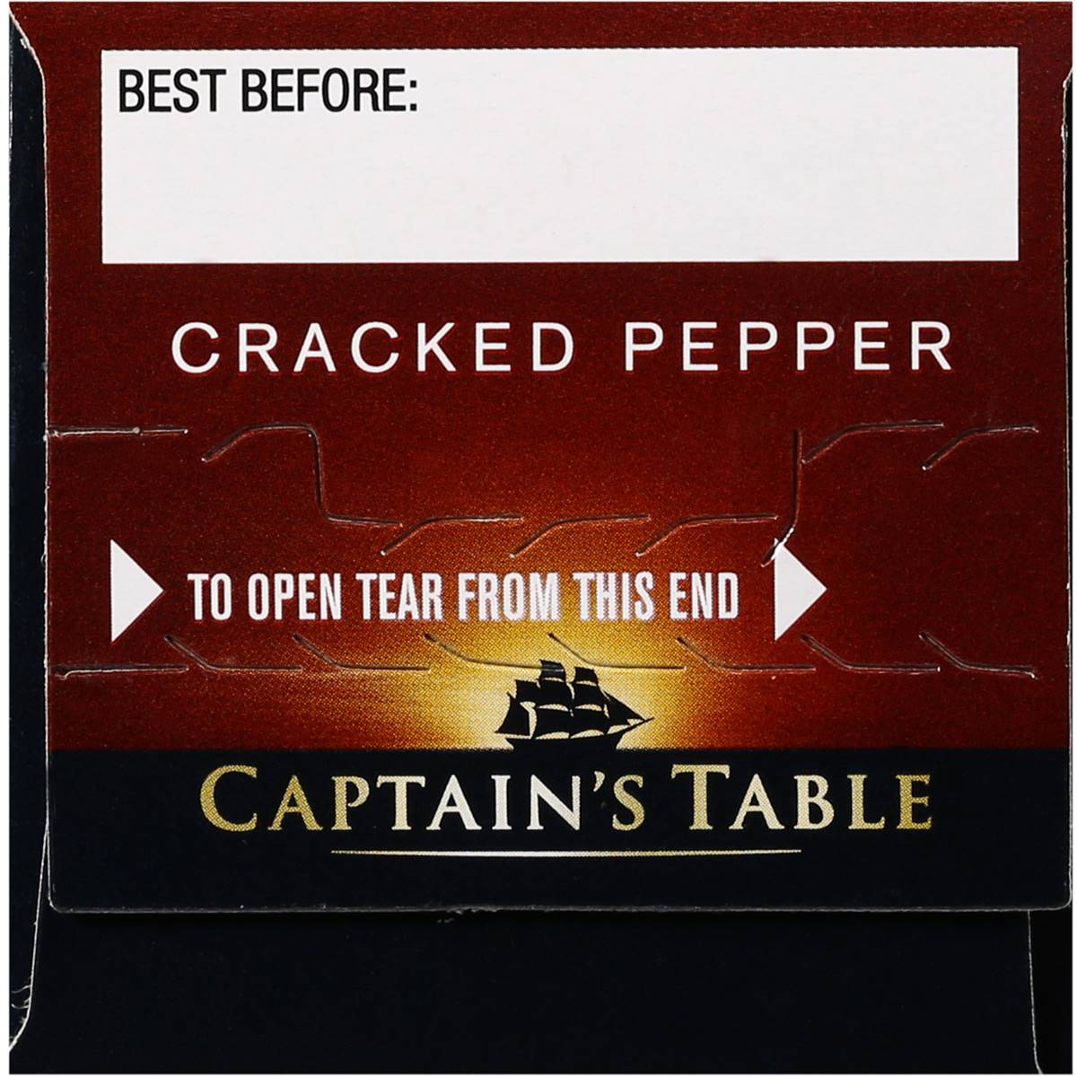 Captains Table Cracker Cracked Pepper 125g Woolworths