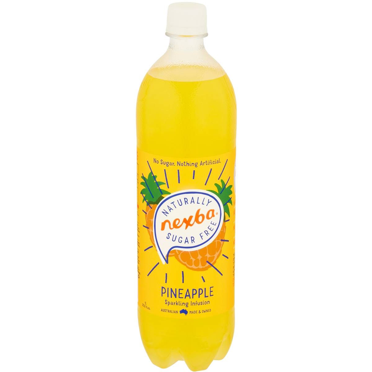 Nexba Pineapple Sugar-free Sparkling Soda 1l | Woolworths