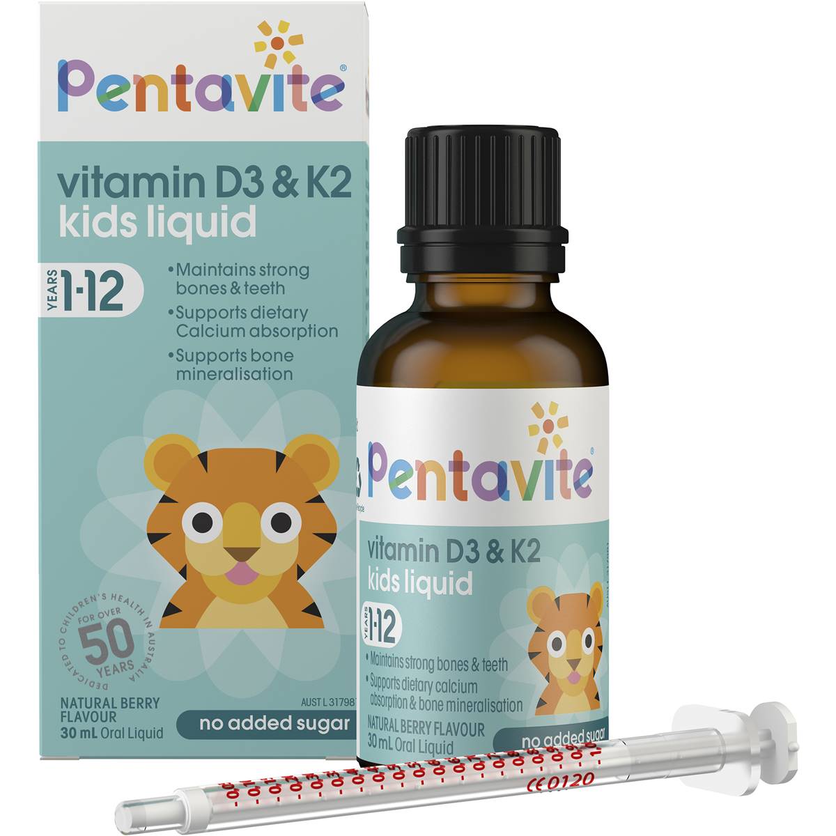 Pentavite Vitamin D3 & K2 Kids Liquid 30ml Woolworths