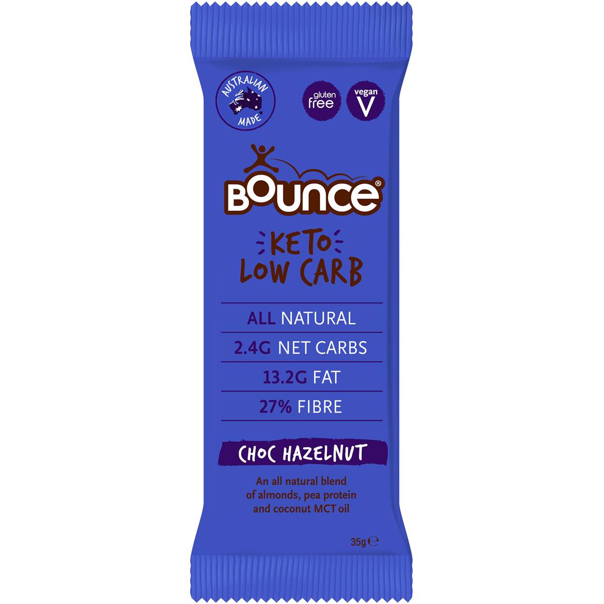Bounce Low Carb Keto Bar Choc Hazelnut 35g Woolworths