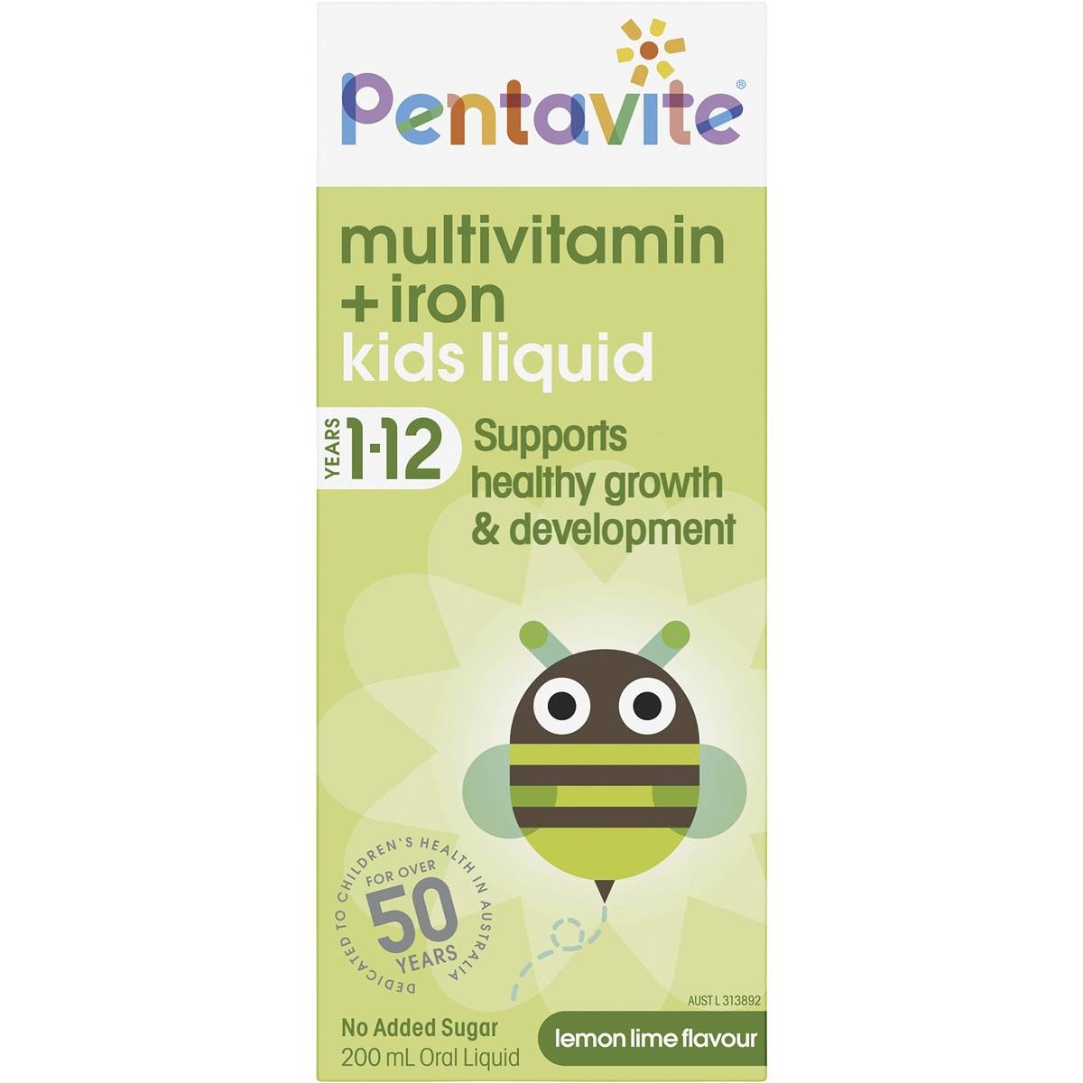 Pentavite Multivitamin+iron Kid Liquid 200ml Woolworths