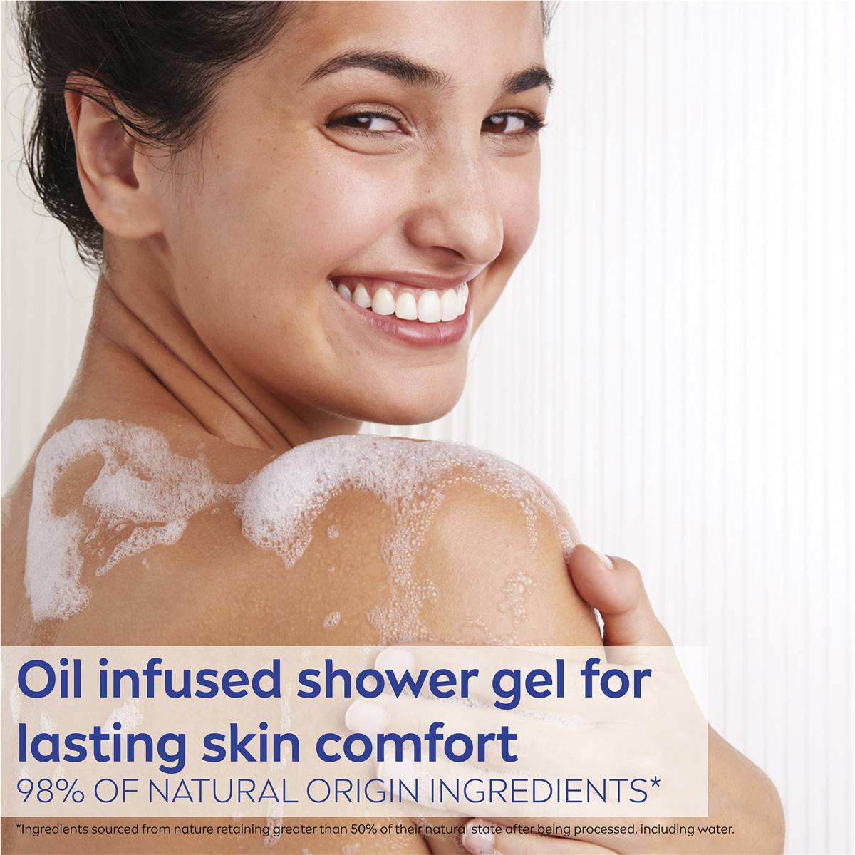 Nivea Naturally Good Rosewater Shower Gel & Body Wash 300ml Woolworths